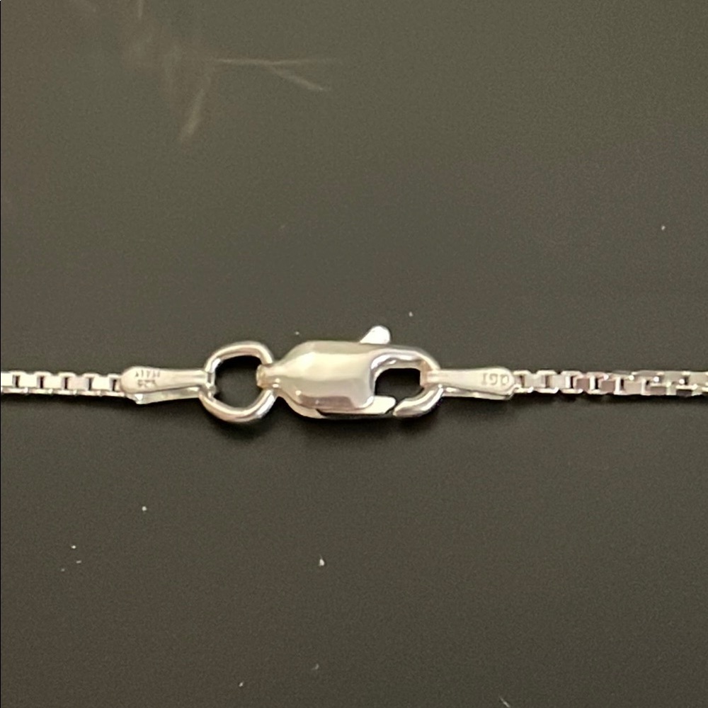 Vintage Silver 925 QC Silver Pendant with 925 stamped Italy chain necklace - Picture 4 of 8